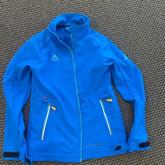 Vaude Kids Blue Raincoat - Picture 5 of 6